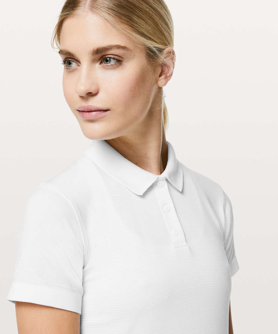 Lululemon Swiftly Speed Polo - White / White - lulu fanatics