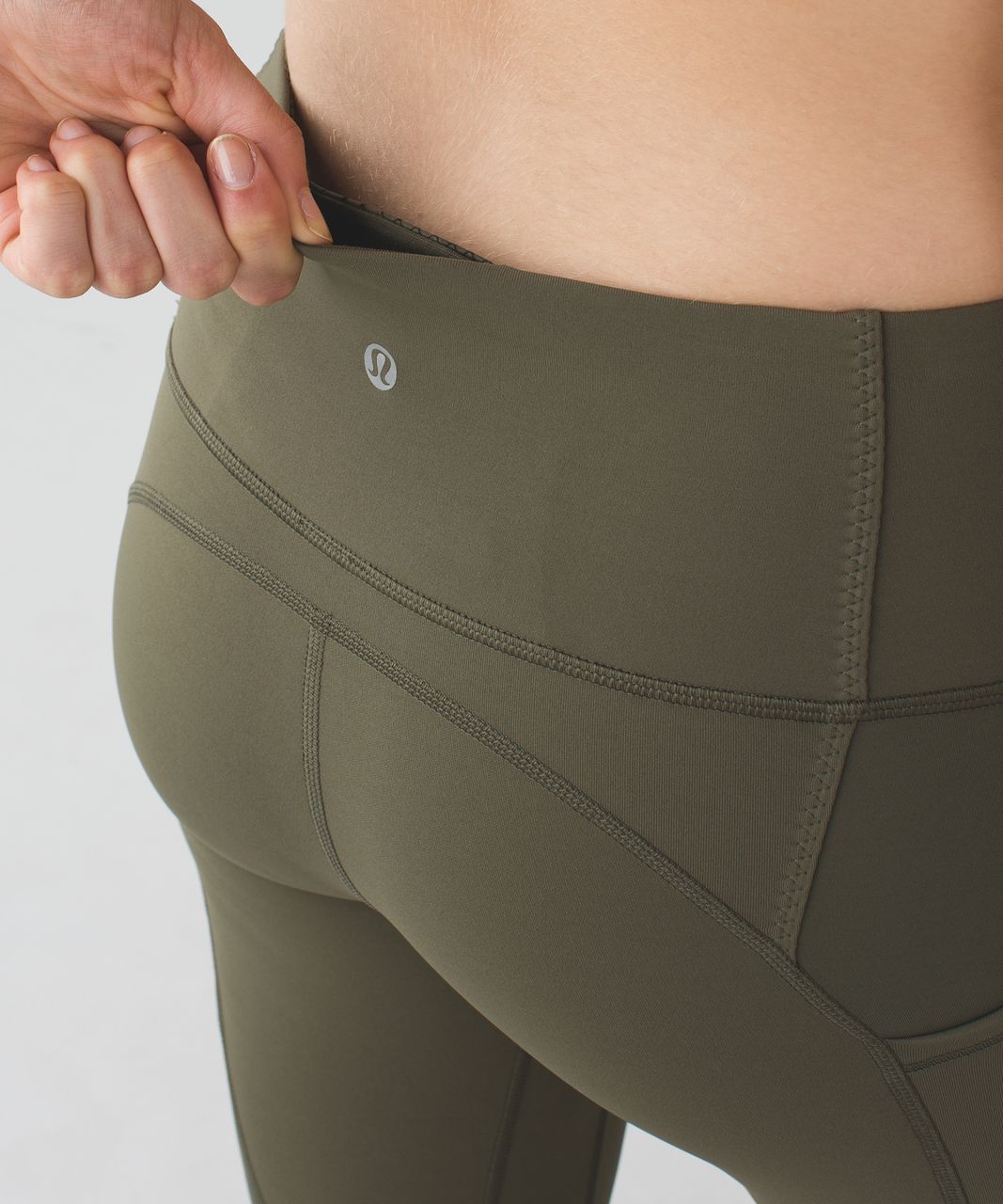 Lululemon All The Right Places Crop - Fatigue Green