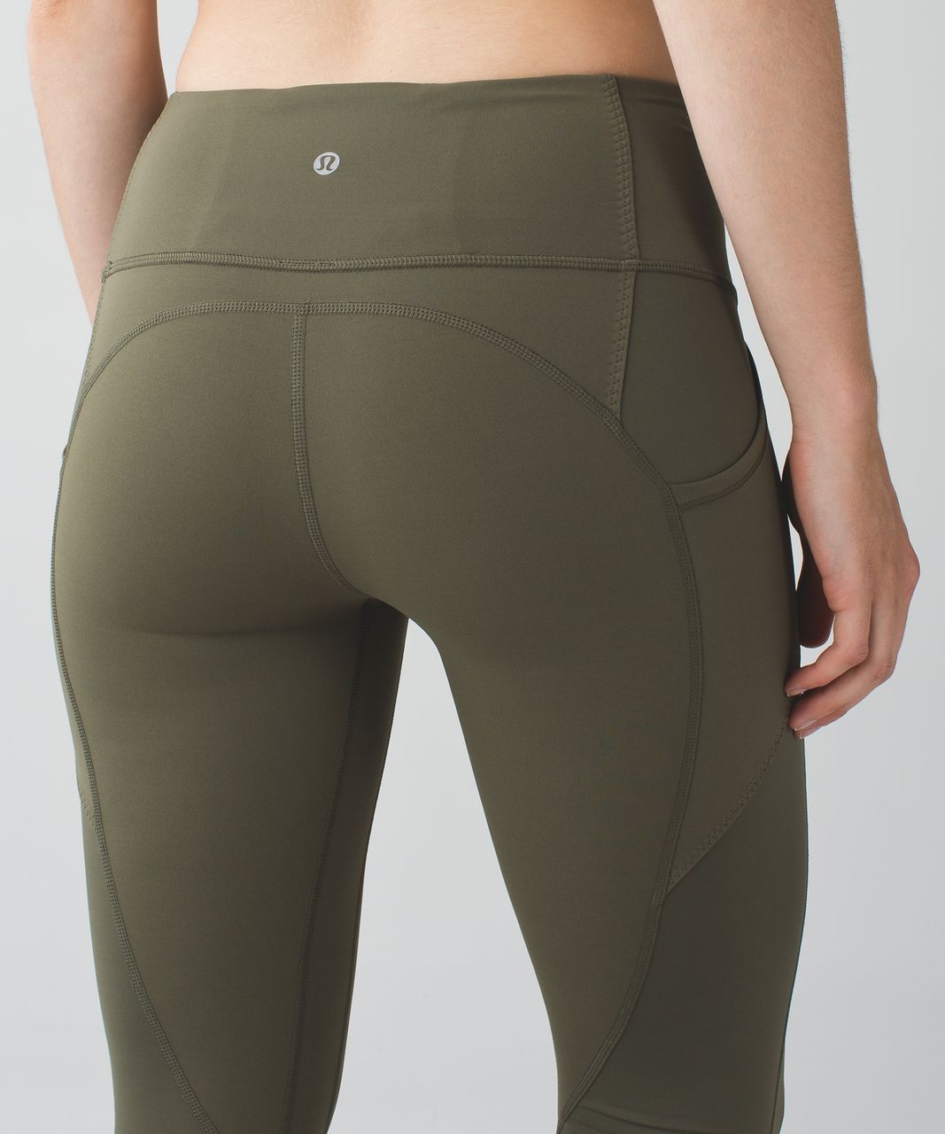 Lululemon All The Right Places Crop - Fatigue Green