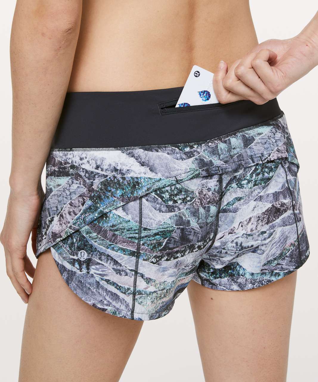 Lululemon Speed Up Short *2.5" - Springscape Multi / Obsidian