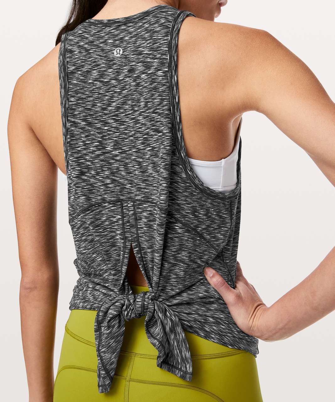 Lululemon Goal Up Tank - Spaced Out Space Dye Black White