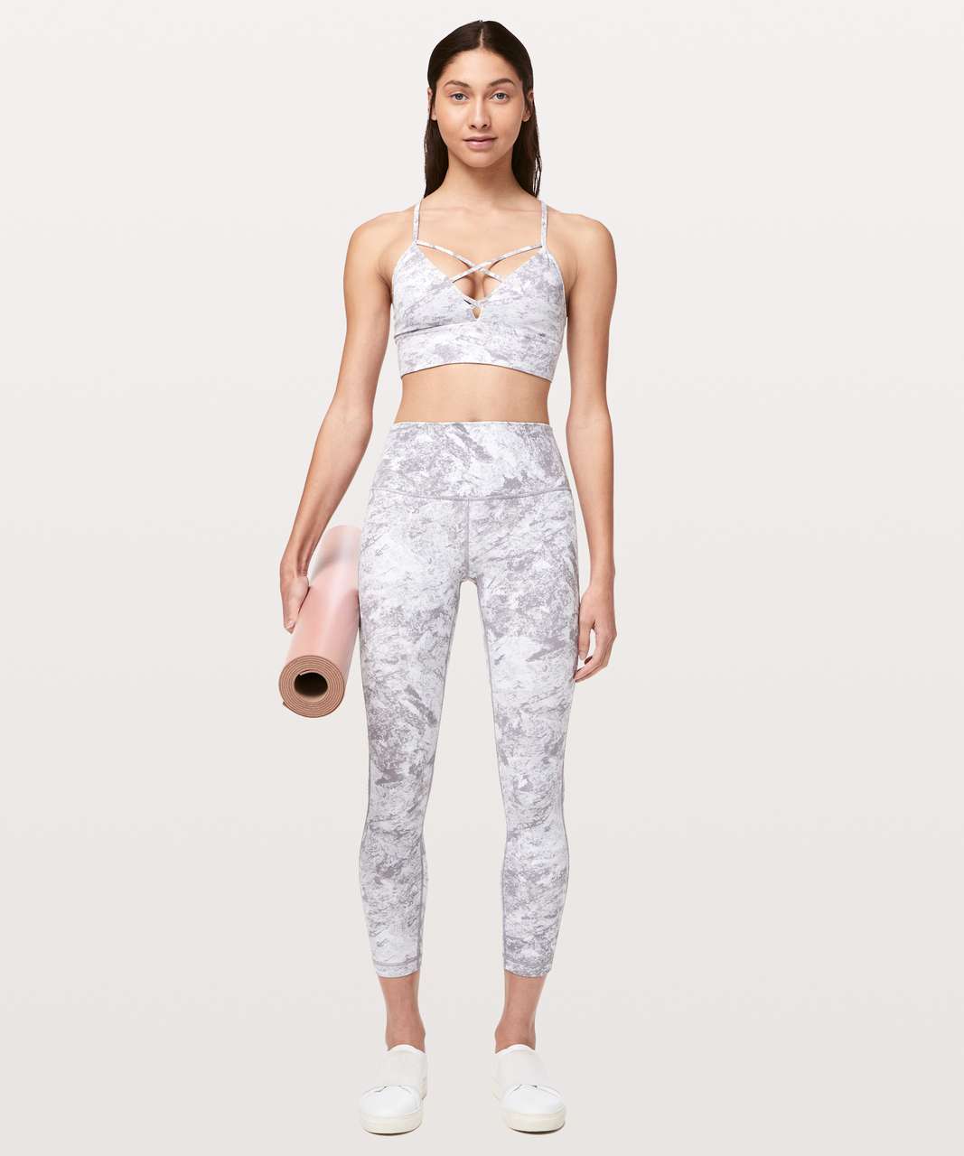 Lululemon Pushing Limits Bra - White - lulu fanatics