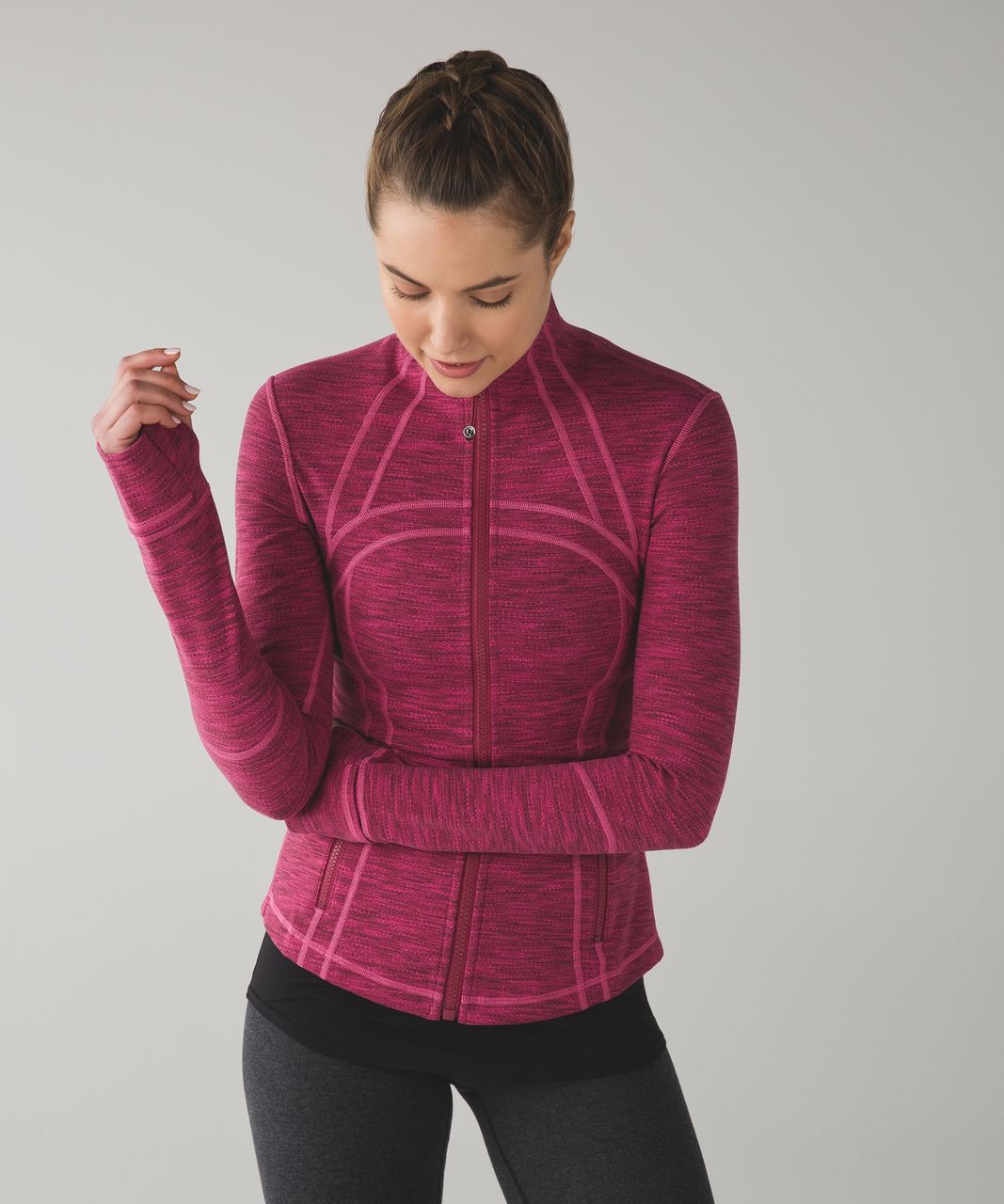 Lululemon Define Jacket - Diamond Jacquard Berry Rumble Jewelled Magenta