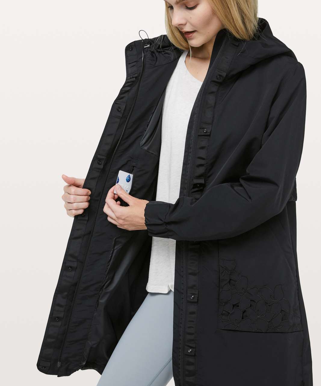 Lululemon Graced With Lace Long Jacket - Black