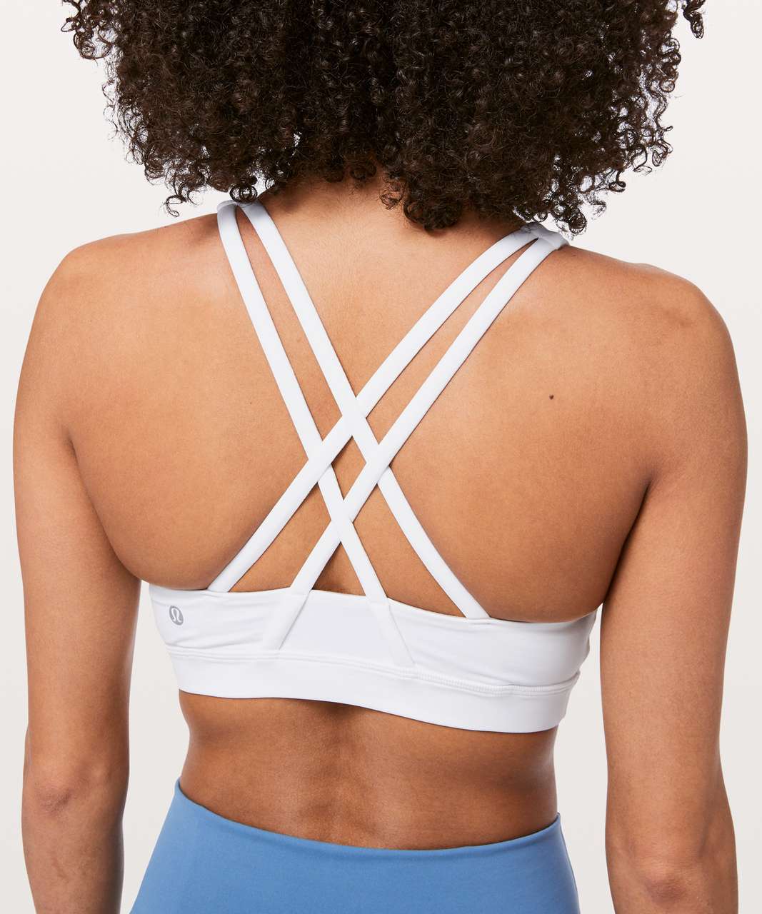 Lululemon high neck sports bra Size 12 White Mesh - Depop