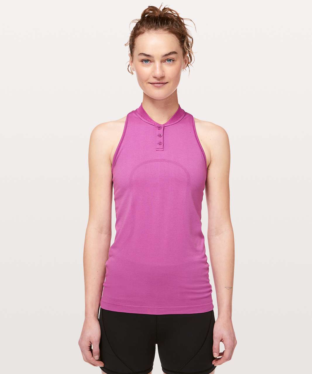 Lululemon Swiftly Speed Sleeveless Henley - Hyacinth / Hyacinth