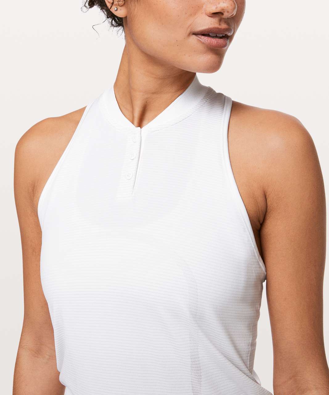 Lululemon Swiftly Speed Sleeveless Henley - White / White