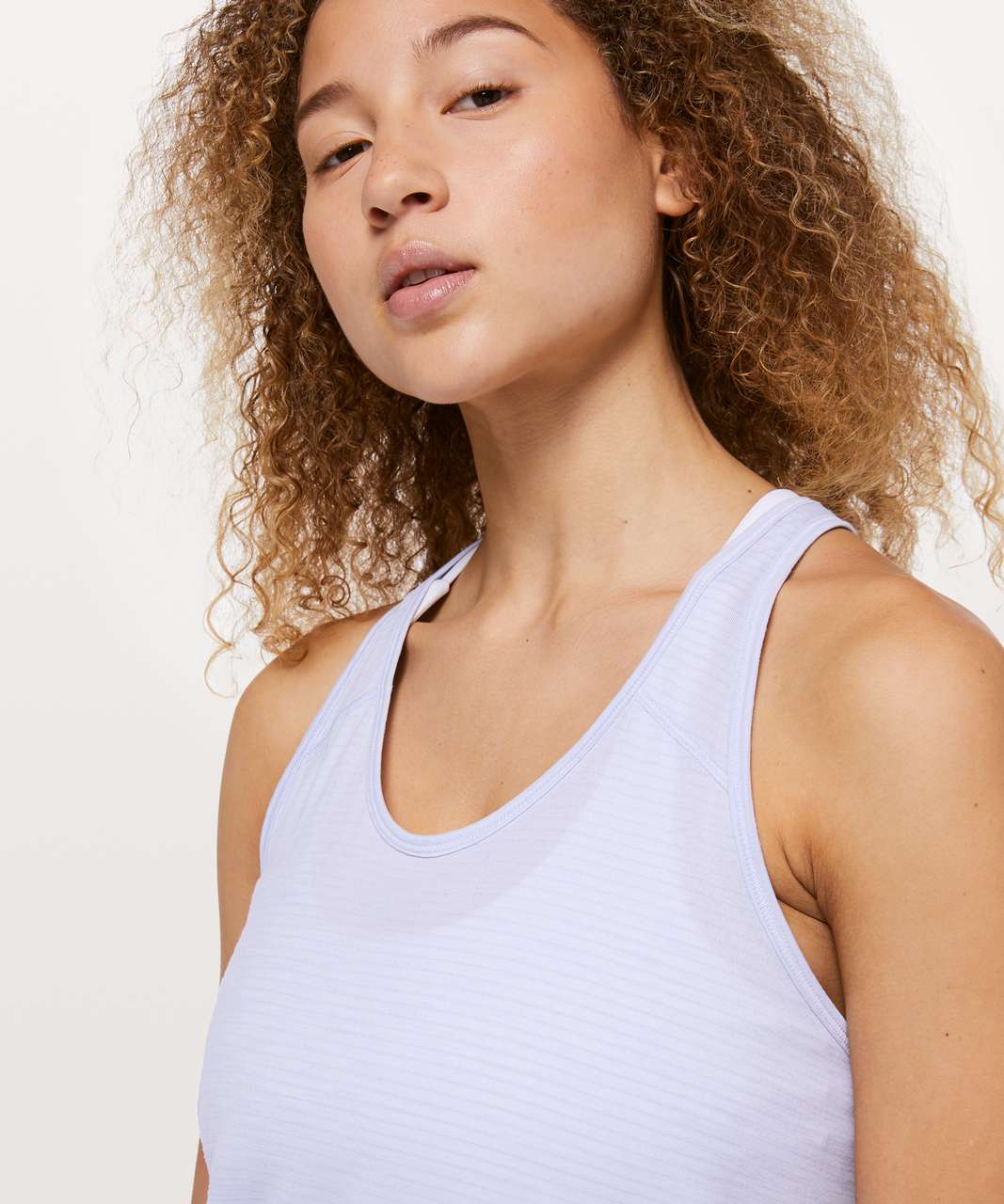 Lululemon Essential Tank - Heathered Serene Blue