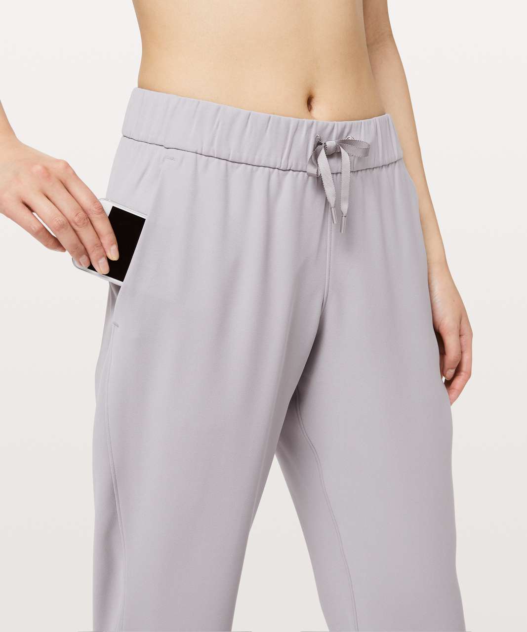 Lululemon On the Fly Jogger Pants Silver Screen Size 2 Womens