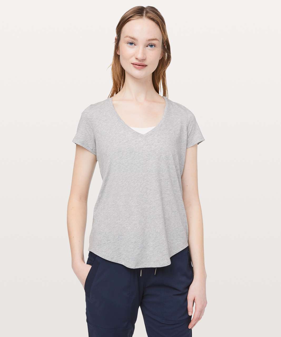 Lululemon Love Tee V - Heathered Core Light Grey (First Release)