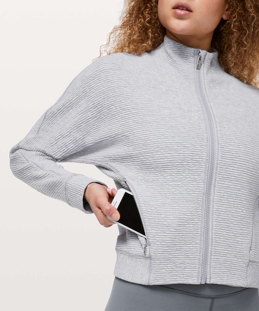 Lululemon Easy Going Jacket - Heathered Silverscreen