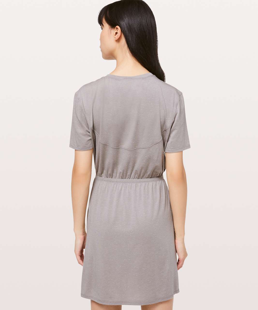 Lululemon Unwind Your Mind Dress - Dark Chrome / White