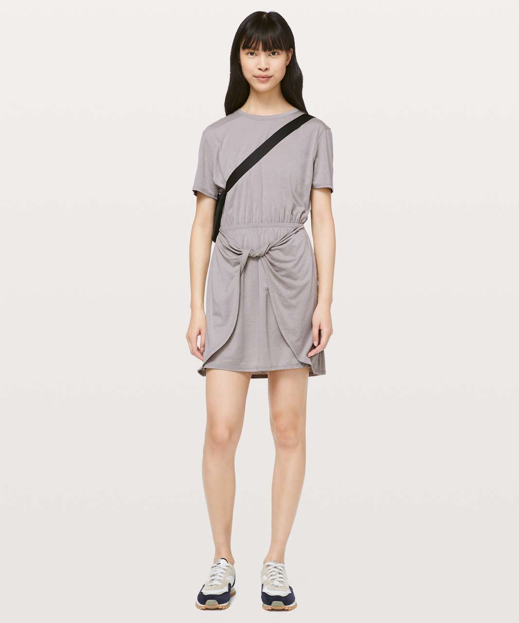 Lululemon Unwind Your Mind Dress - Dark Chrome / White