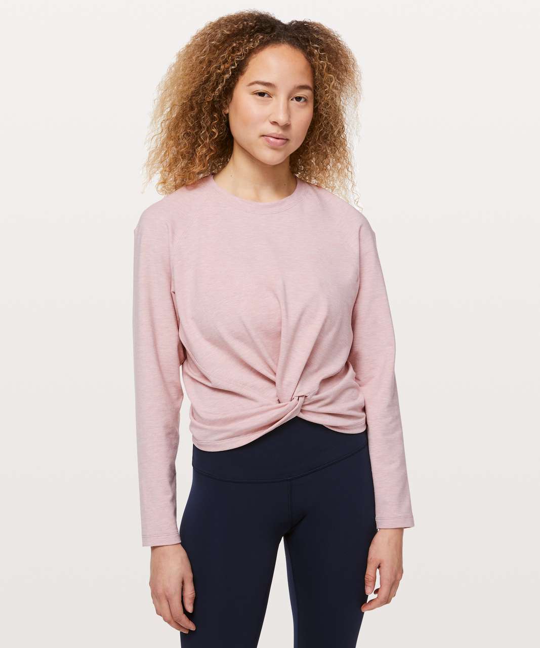 Lululemon Tuck & Gather Pullover - Heathered Mod Faint Coral