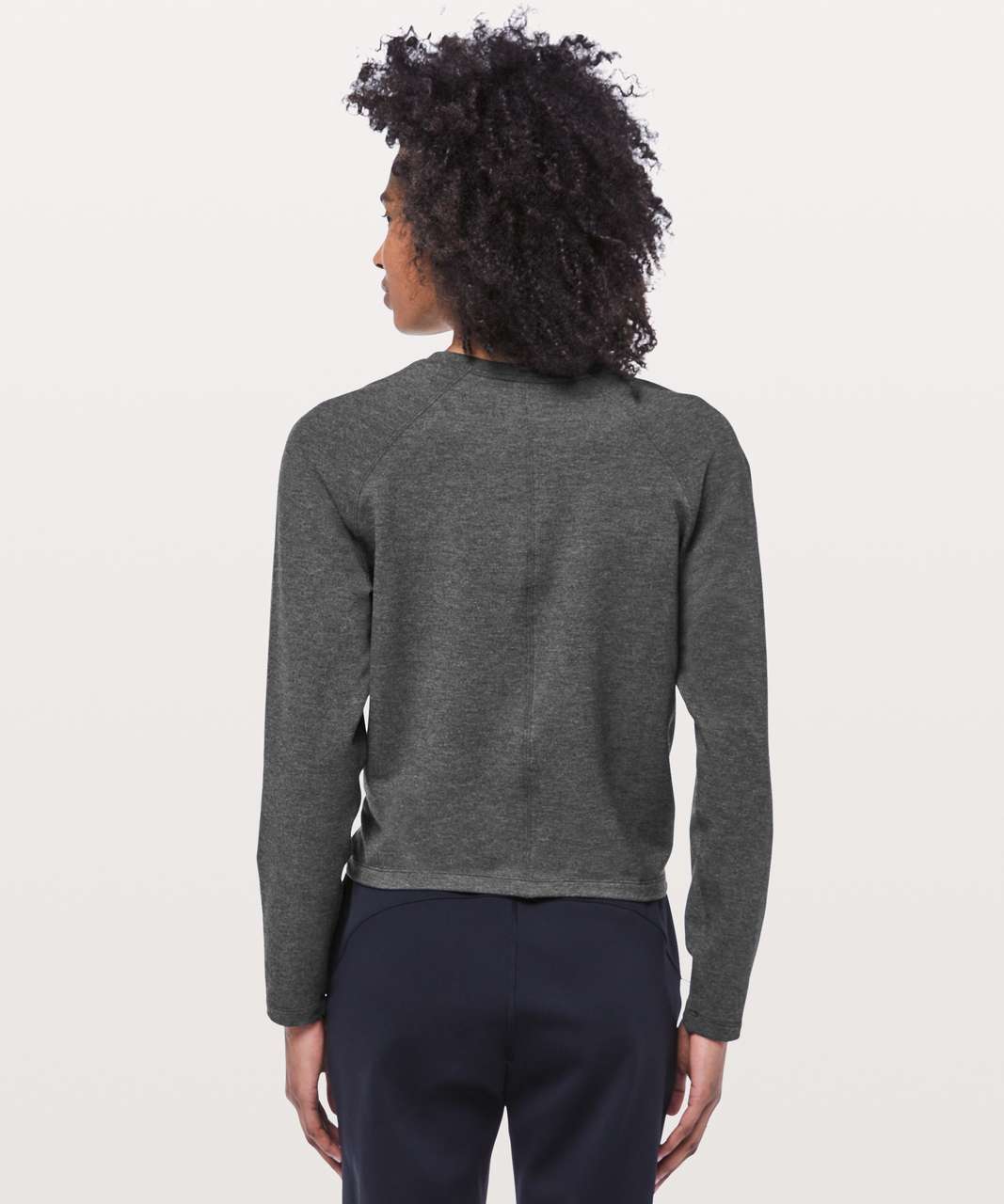 Lululemon Tuck & Gather Pullover - Heathered Mod Black