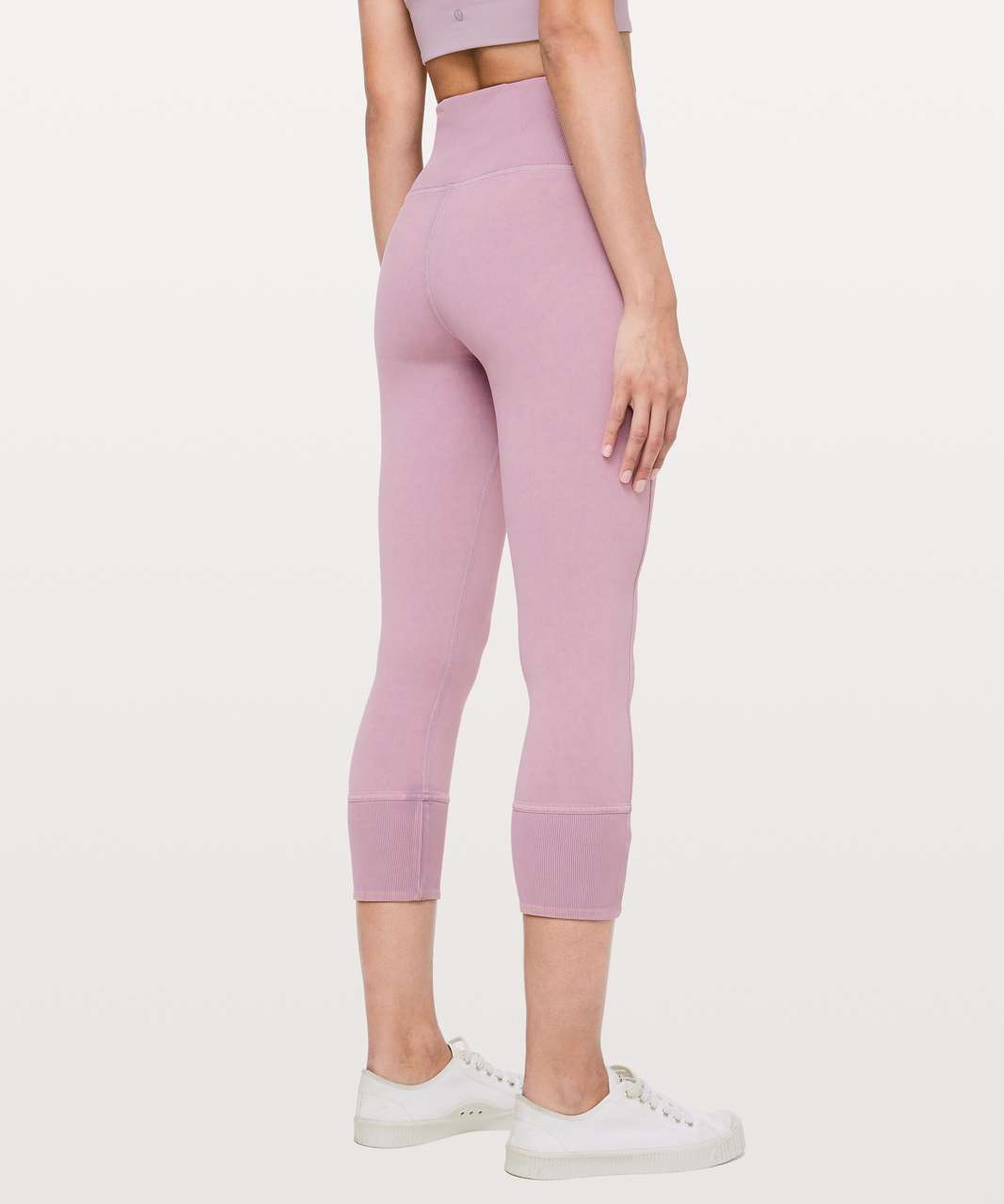 Lululemon Wunder Under Crop 23" *Ribbed - Washed Antoinette