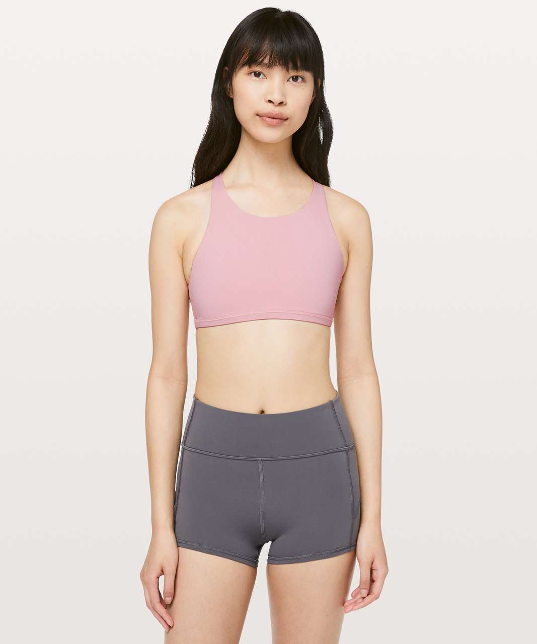 Lululemon High Neck Free to Be Bra Peach Pink Size US 6, Women's