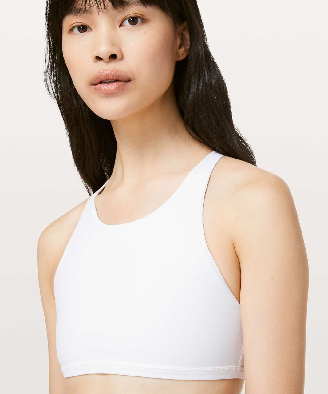 Lululemon Free To Be Bra *Wild High Neck - White - lulu fanatics