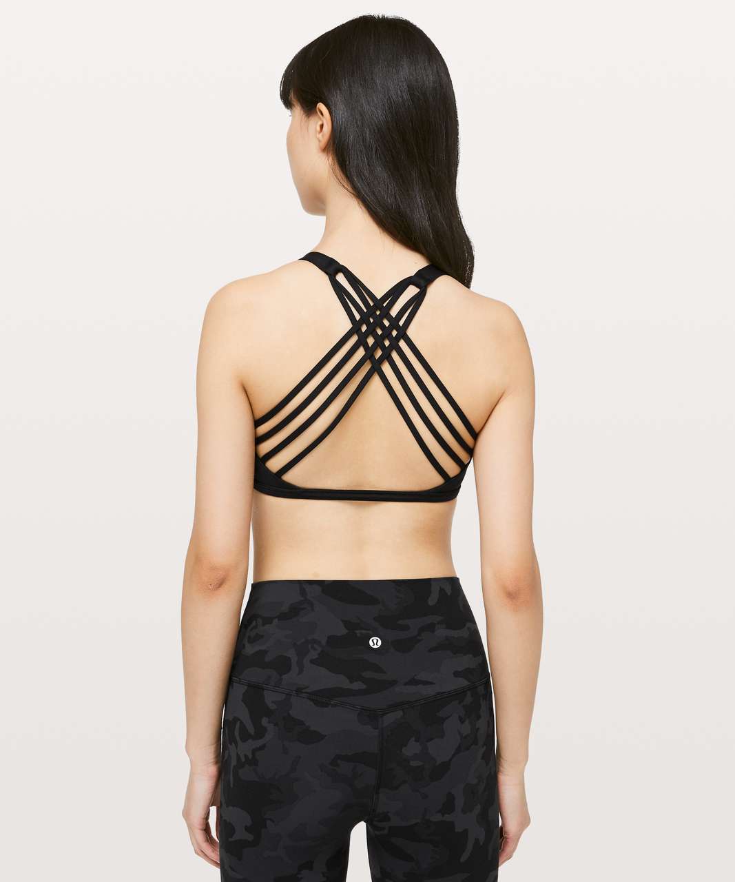 Lululemon Free To Be Bra Sports Bra Crisscross Strappy Scoop Neck Yoga  Black 4 - $55 - From Pearl