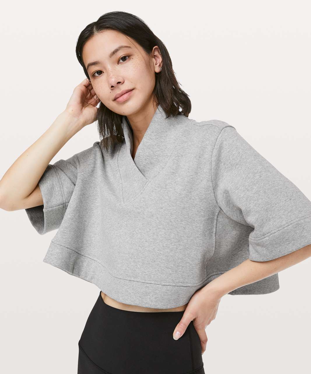 Lululemon Know Your Angles Poncho - Heathered Core Light Grey