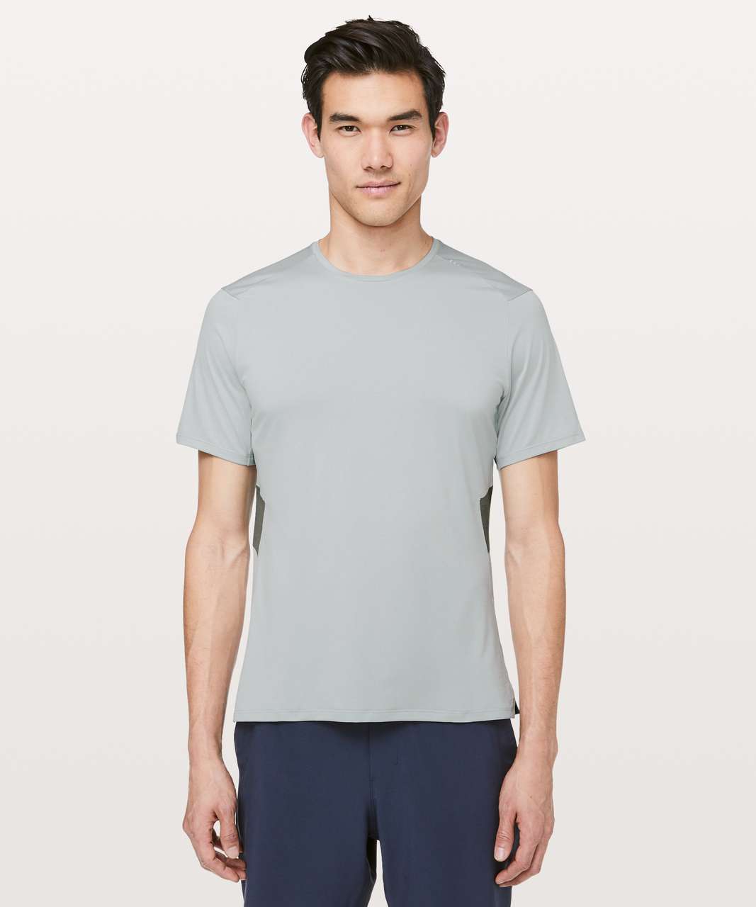 Lululemon Fast & Free Short Sleeve - Sea Salt / Grey Sage