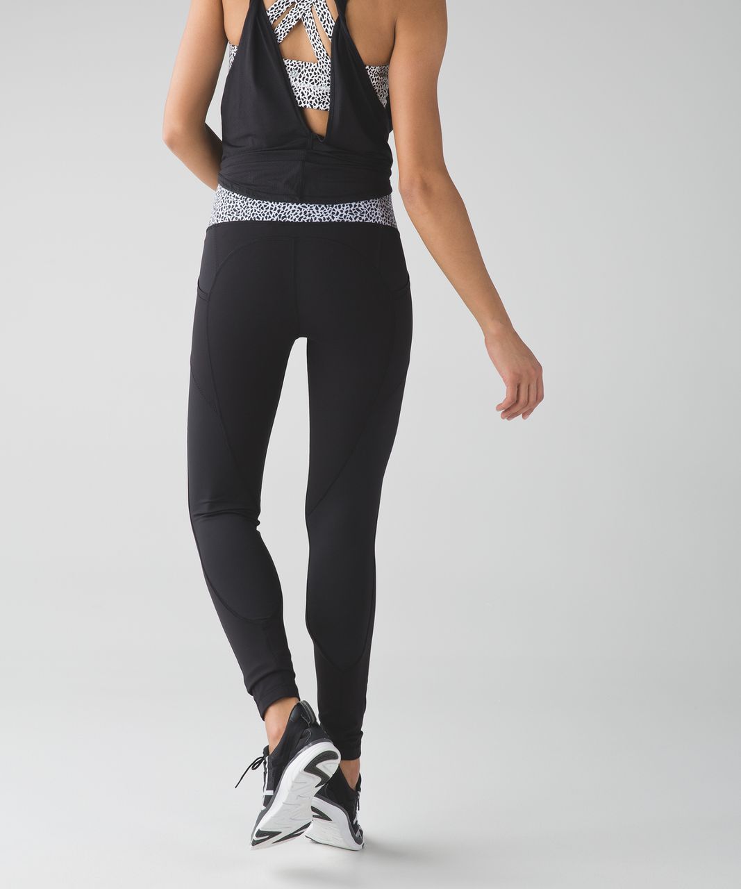 Lululemon All The Right Places Pant II - Black / Miss Mosaic White