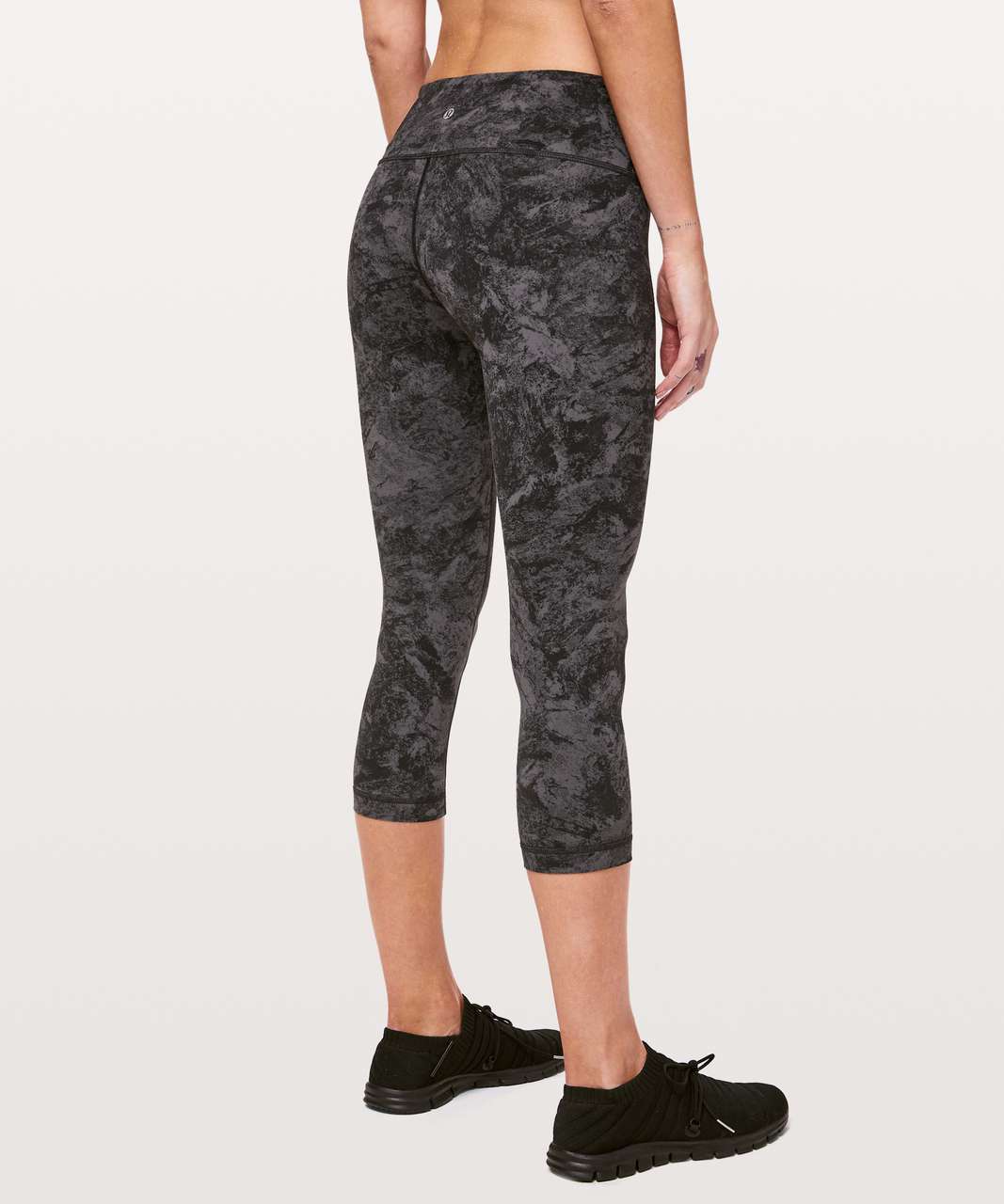 Lululemon Wunder Under Crop *Ribbed 23 - Black - lulu fanatics