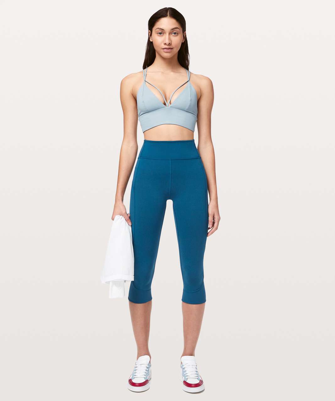 Lululemon In Movement Crop *Everlux 19" - Deep Marine