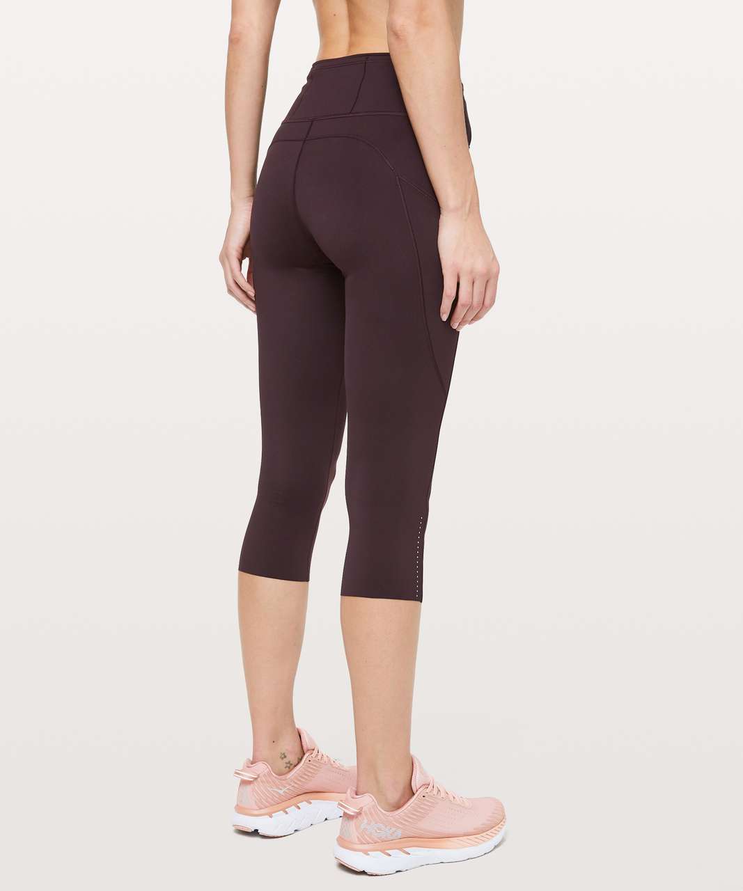 Lululemon Fast and Free Crop II 19" *Nulux - Plum Shadow