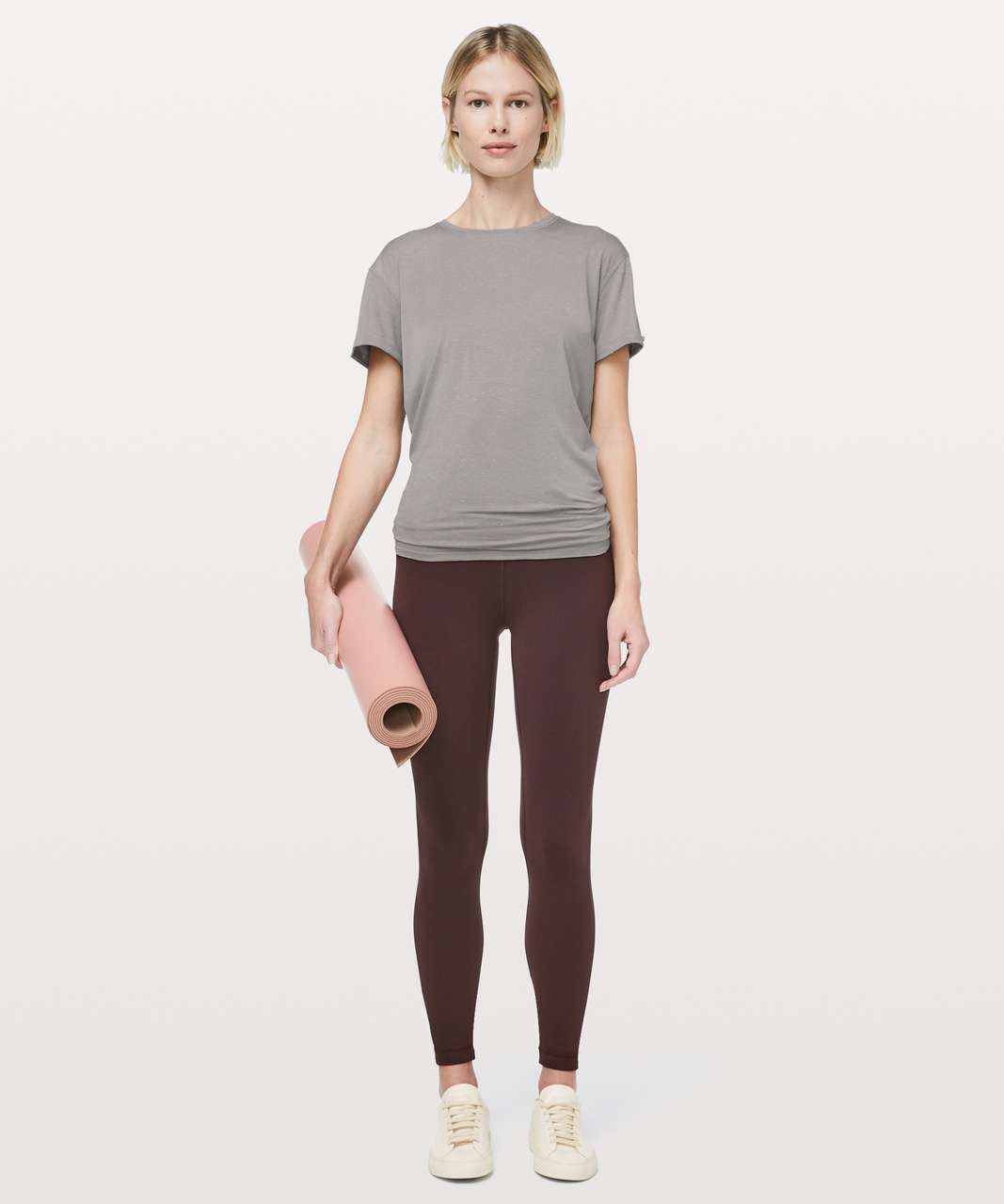 Lululemon Part Ways Tee - Dark Chrome / White