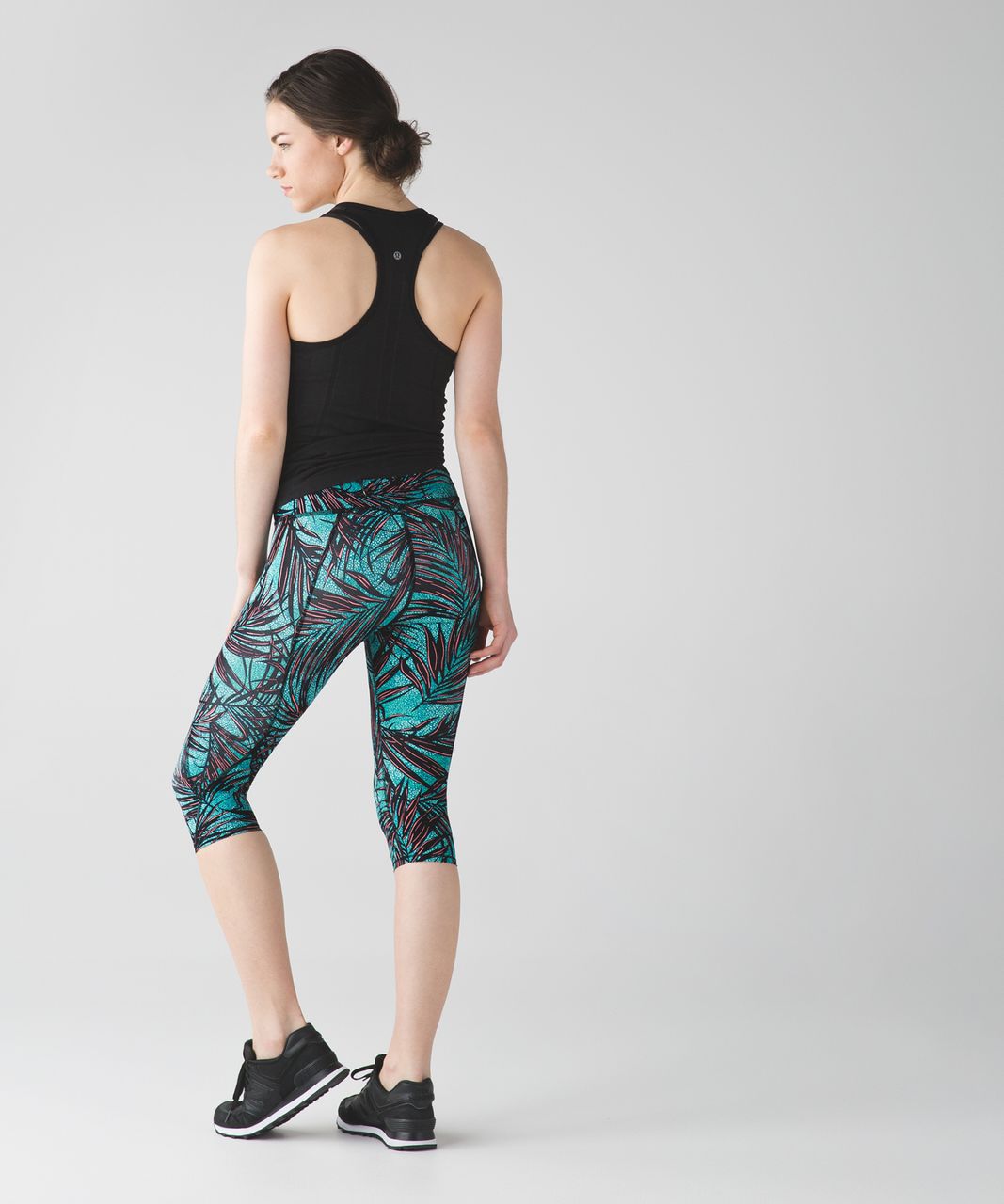 Lululemon Nulu Fold Yoga High-Rise Crop 23 - Black - lulu fanatics