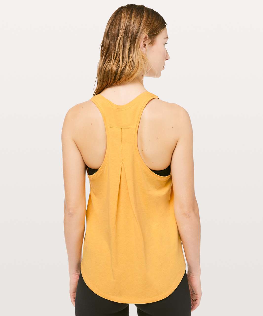 Lululemon Love Tank *Pleated - Heathered Honey Lemon