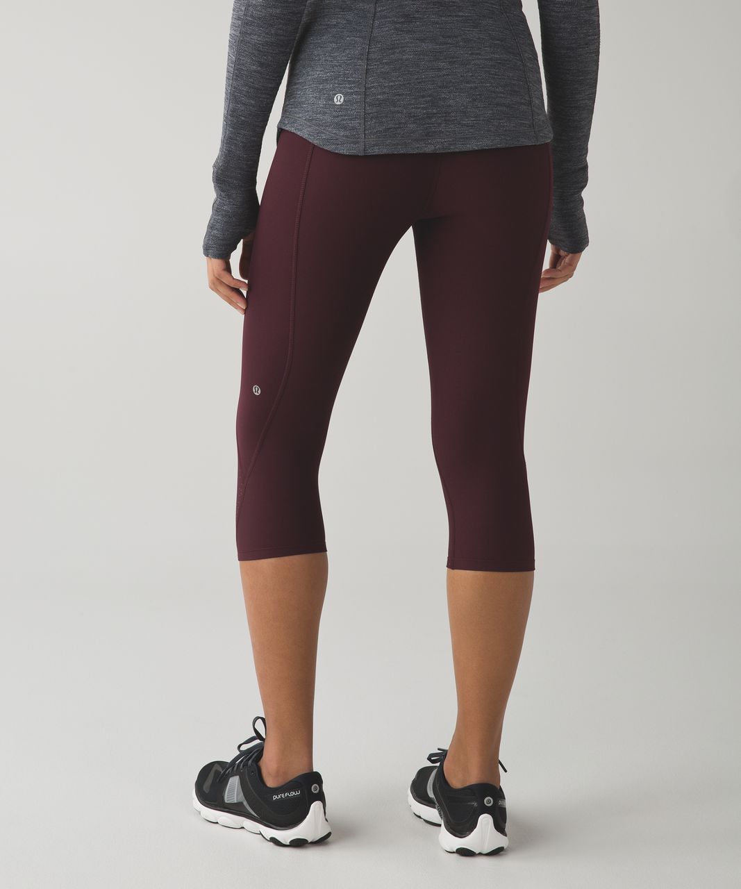 Lululemon Tight Stuff Crop - Bordeaux Drama / Raspberry - lulu fanatics