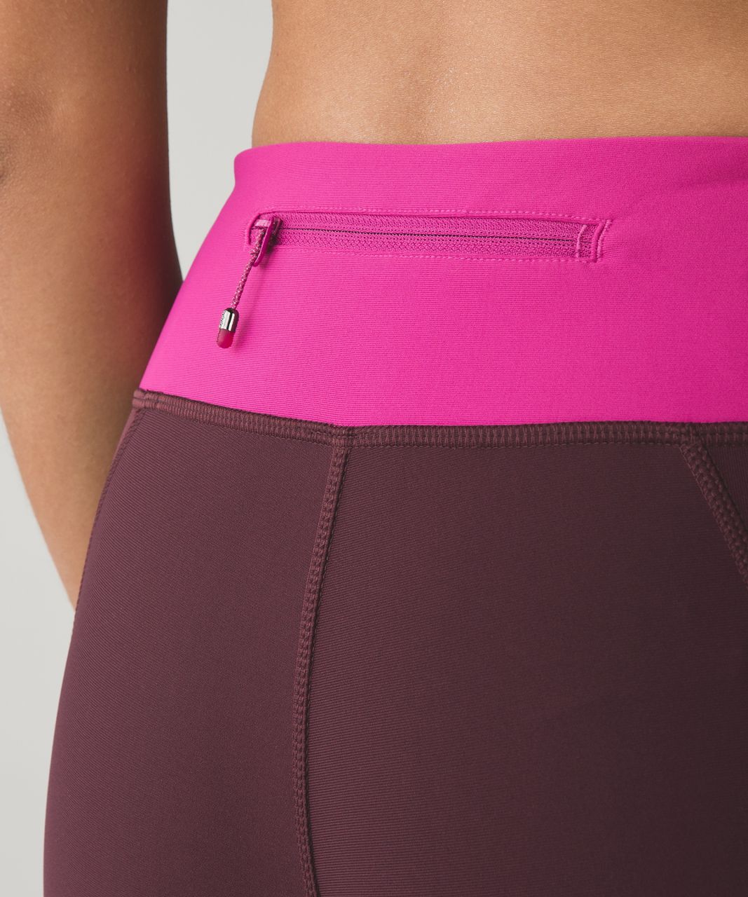 Lululemon Tight Stuff Crop - Bordeaux Drama / Raspberry