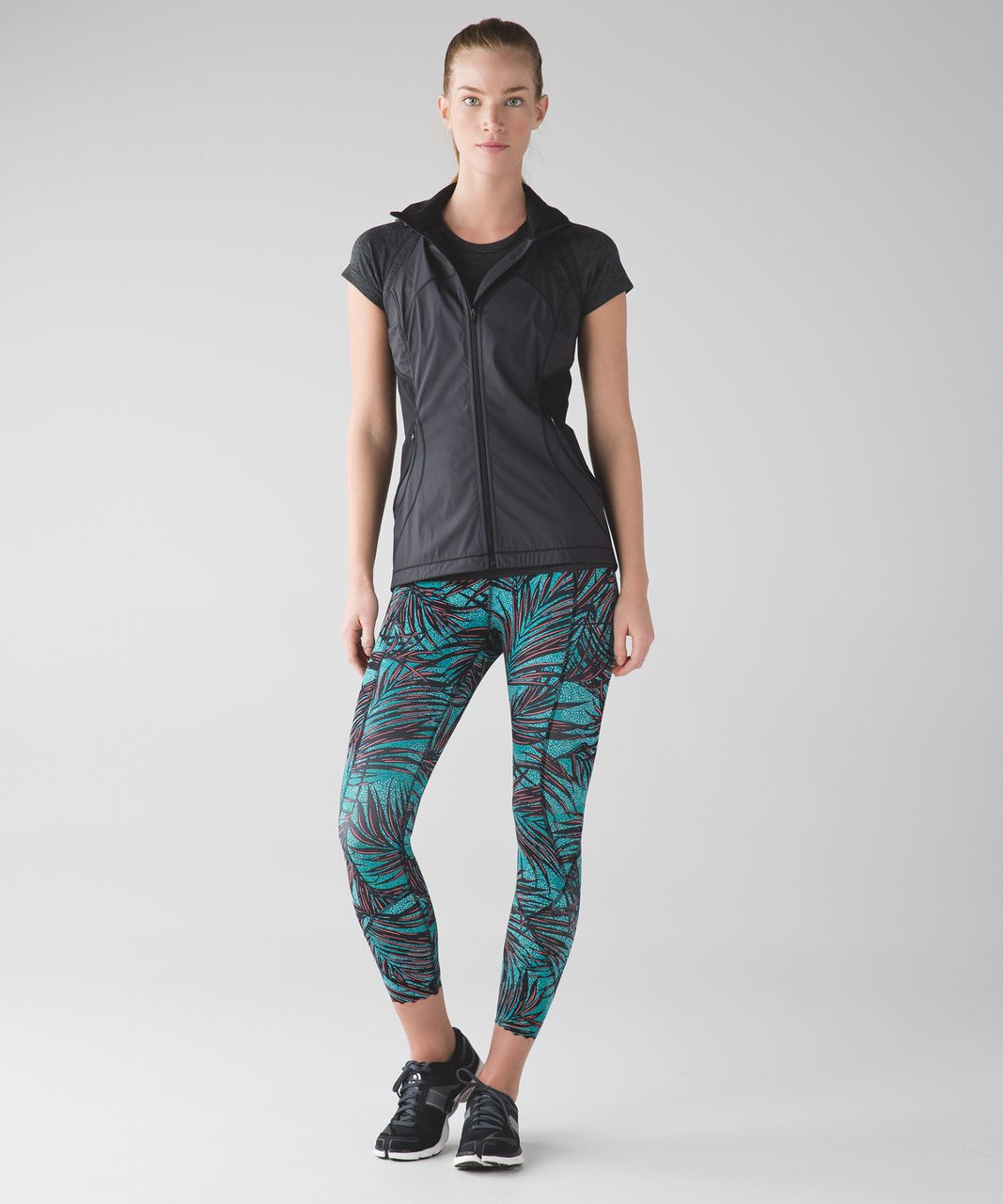 Lululemon Tight Stuff Tight - Mini Palm Lace Tofino Teal Multi