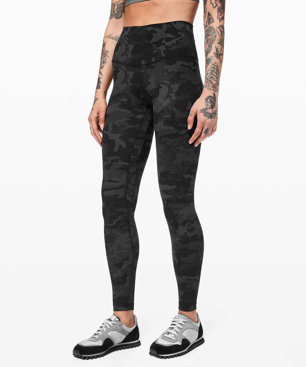 Crossover leggings with pockets - AfriBix Camo Noir – Afribix