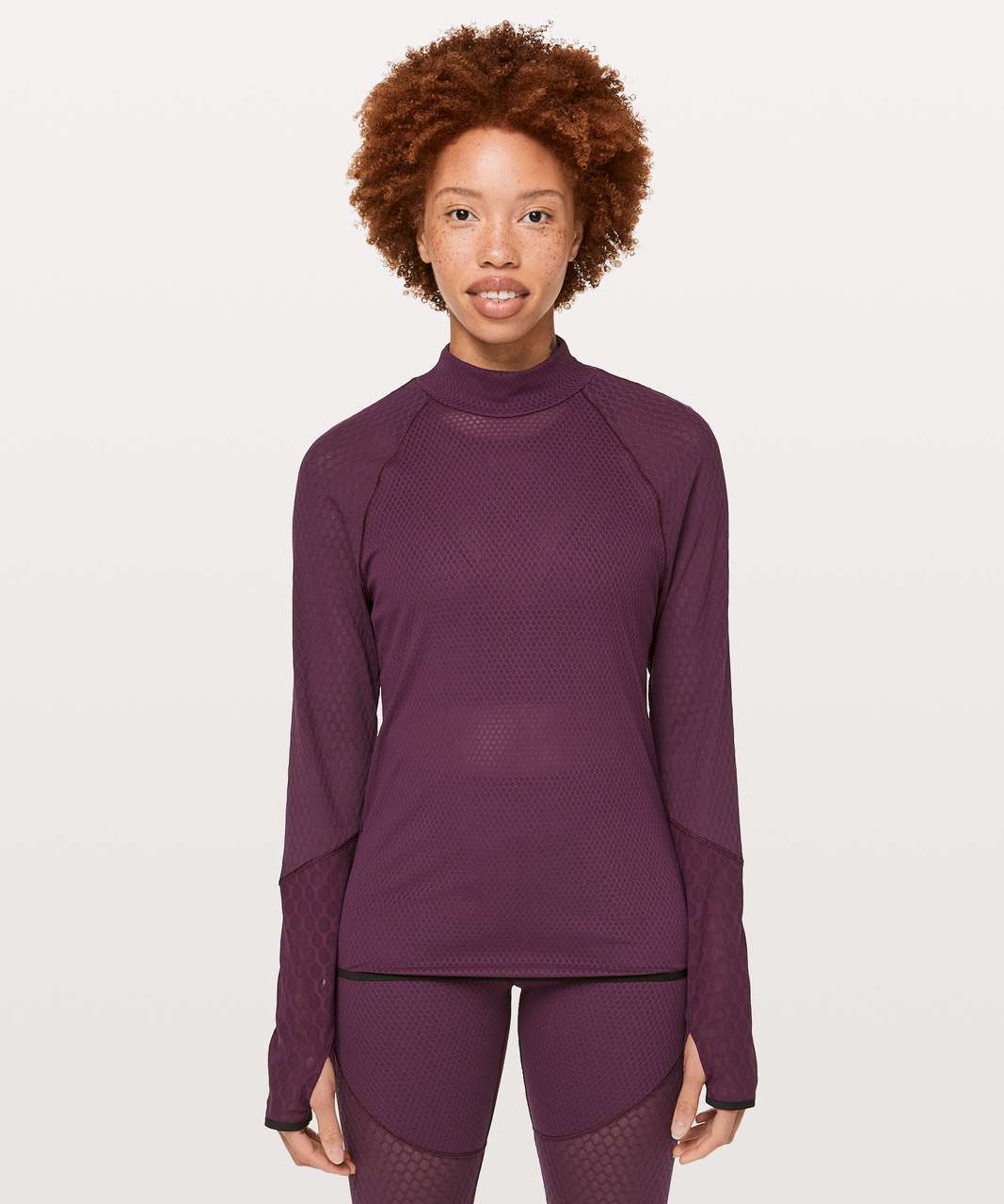 Lululemon Geo Long Sleeve *lululemon lab - Plum