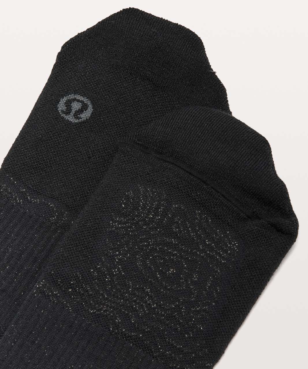 Lululemon City To Summit Cycling Sock *Silver - Black / Dark Slate