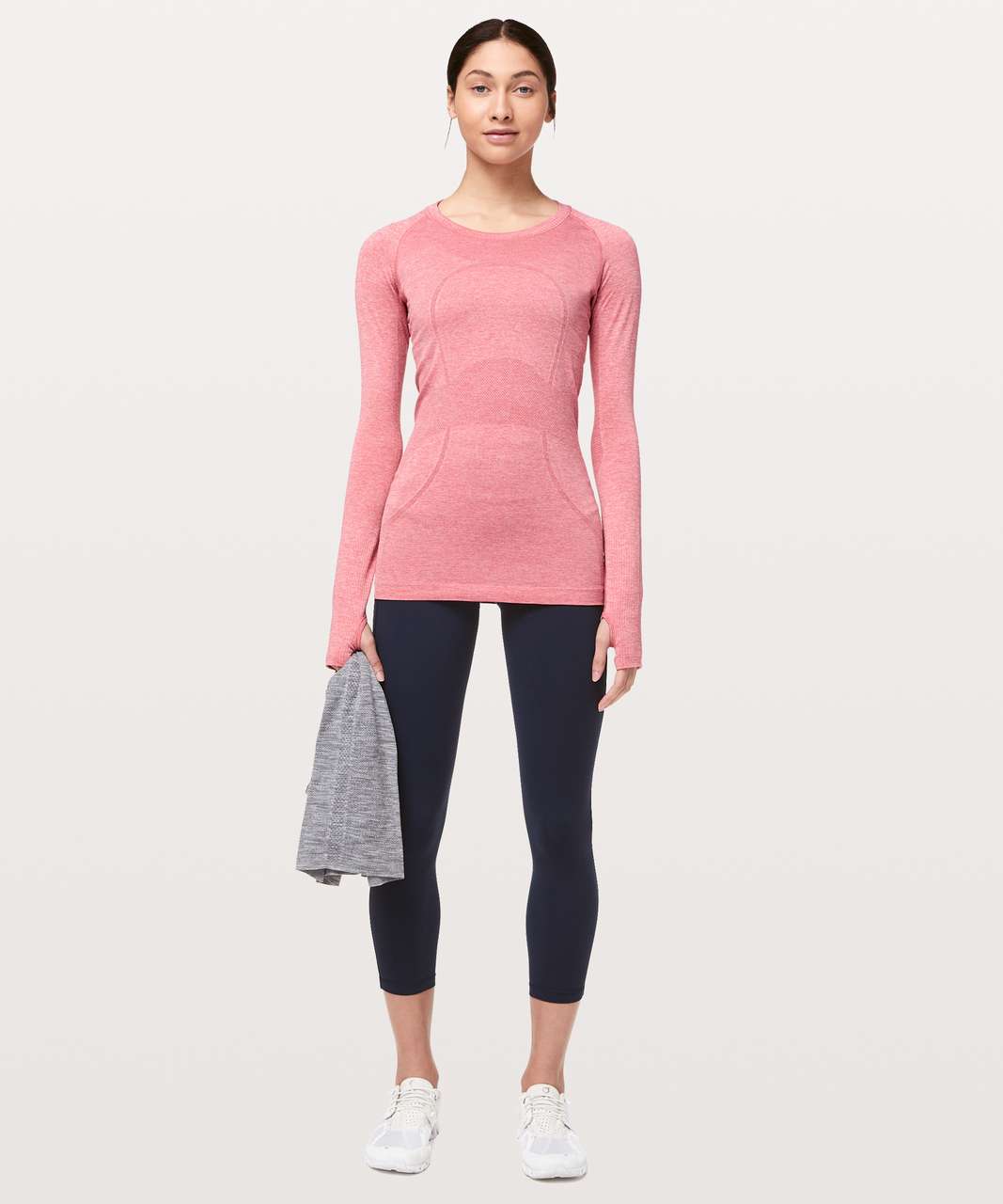 Lululemon Swiftly Tech Long Sleeve Crew - Blush Coral / Faint Coral