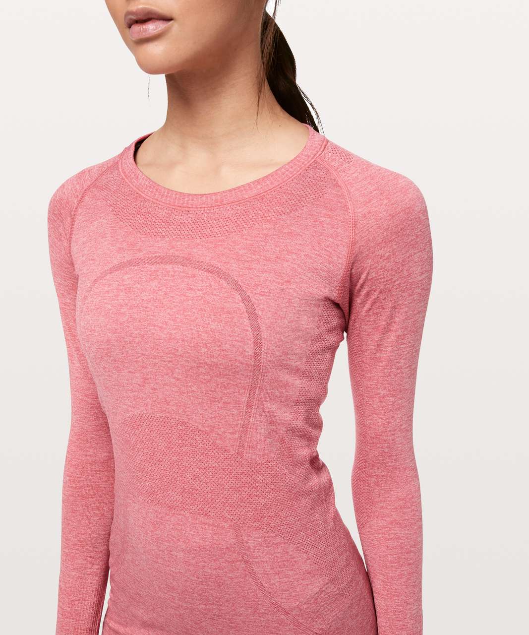 Lululemon Swiftly Tech Long Sleeve Crew - Blush Coral / Faint Coral