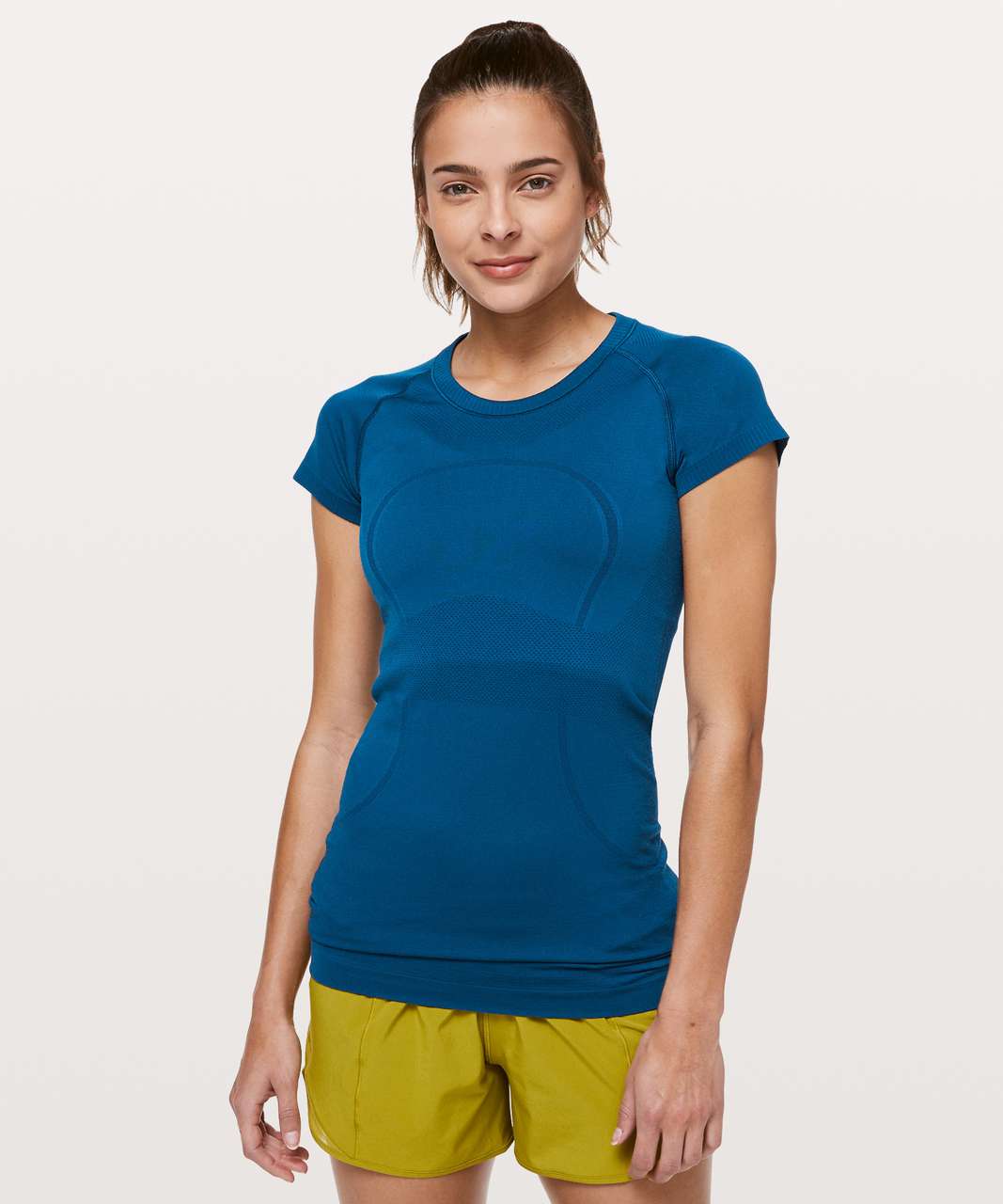 Lululemon Swiftly Tech Short Sleeve Crew - Deep Marine / Deep Marine - lulu  fanatics