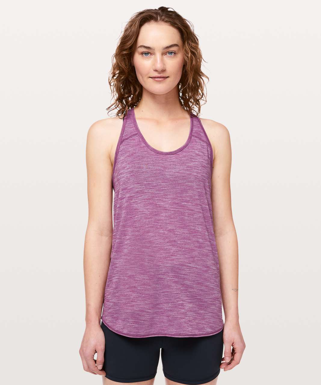 Lululemon Essential Tank - Heathered Vintage Plum - lulu fanatics