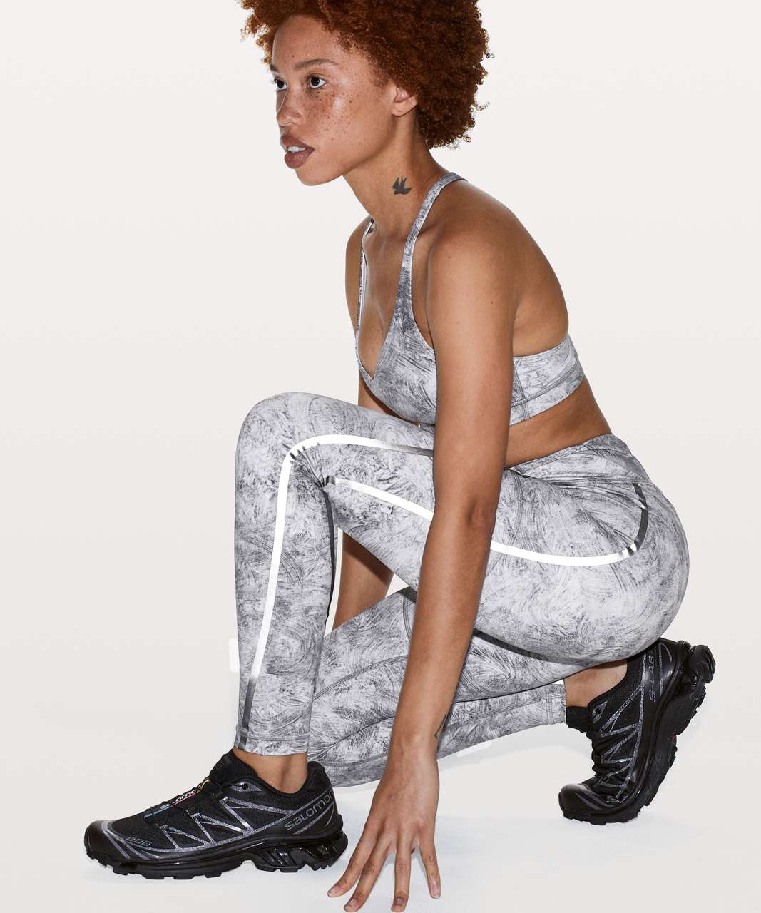 Lululemon Tulua Tight *lululemon lab - Mosaic Mirage Jacquard Antique White  Vapor - lulu fanatics