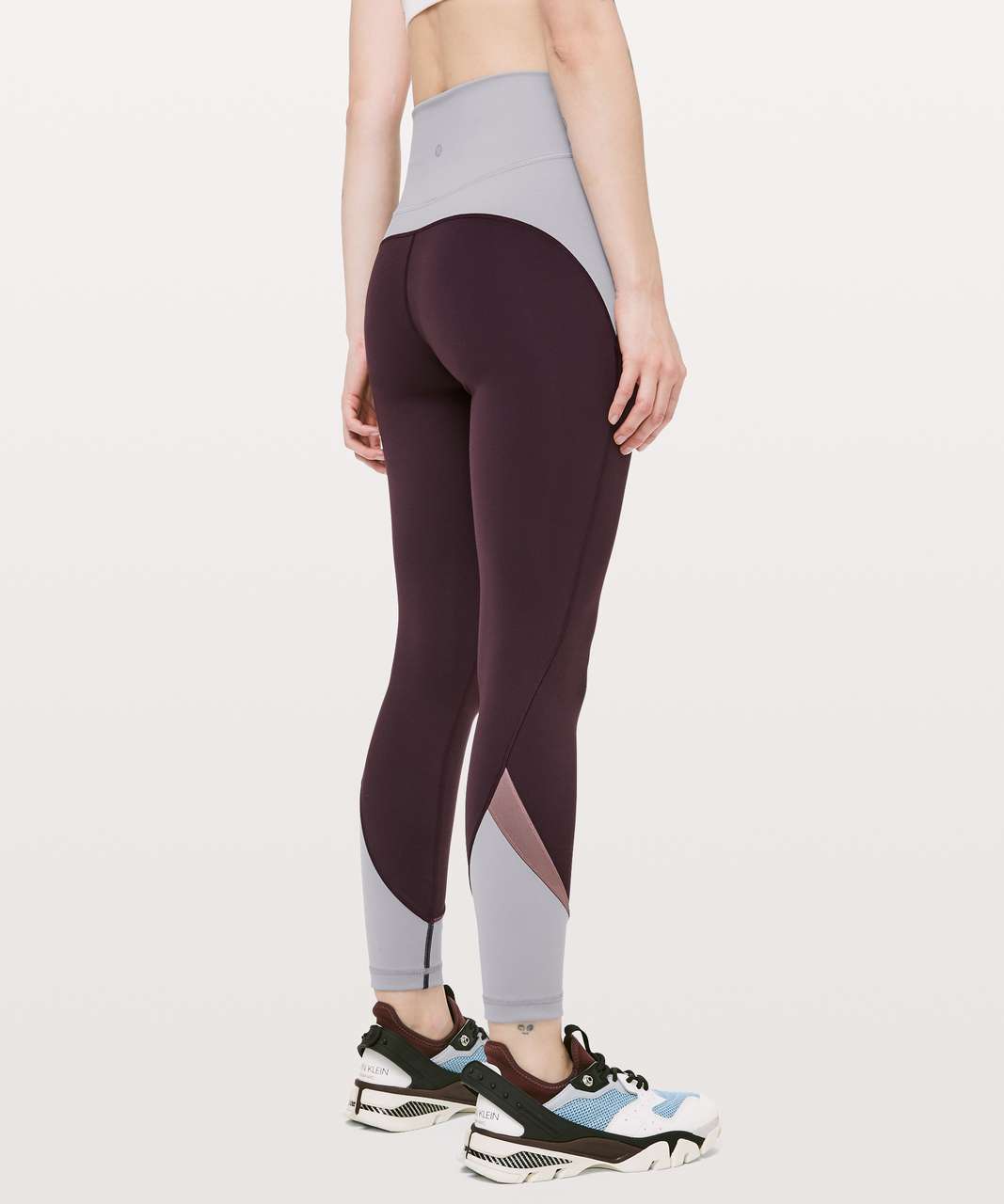 Lululemon In Movement Tight 25 Everlux Sz 4 Spray Dye Lunar Purple  Intergalactic