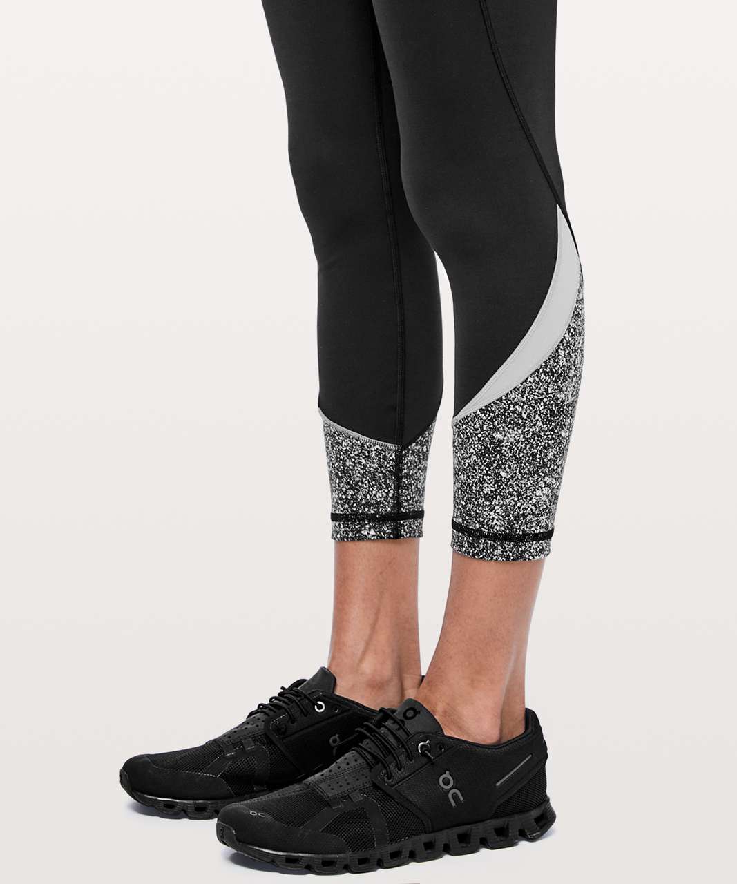 Lululemon In Movement Tight 25" *Blocked - Black / Diffuse Starlight Black  / Silverscreen