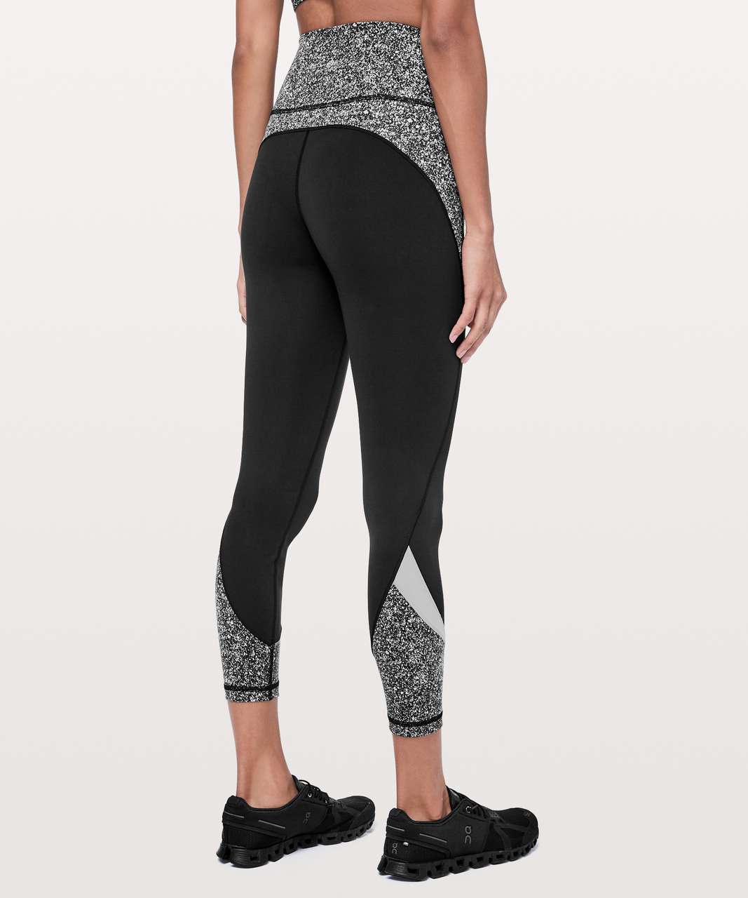 Lululemon In Movement Tight 25" *Blocked - Black / Diffuse Starlight Black  / Silverscreen