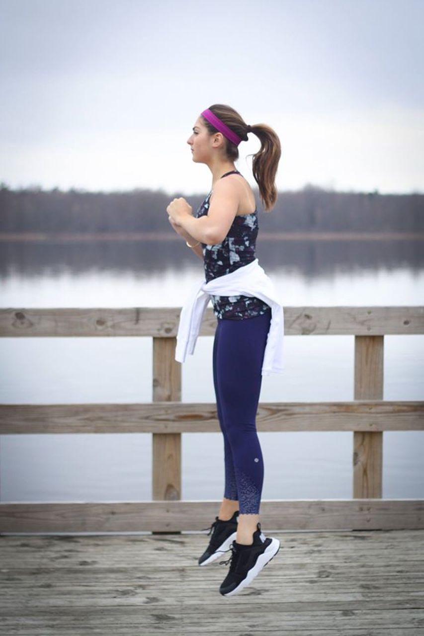 Lululemon Tight Stuff Tight - Mini Palm Lace Tofino Teal Multi