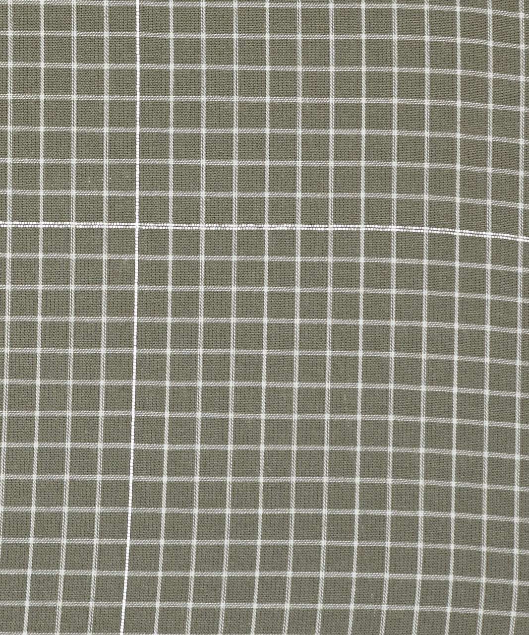 Lululemon Grid Light Short Sleeve Shirt - Grey Sage / Ocean Mist (First Release)