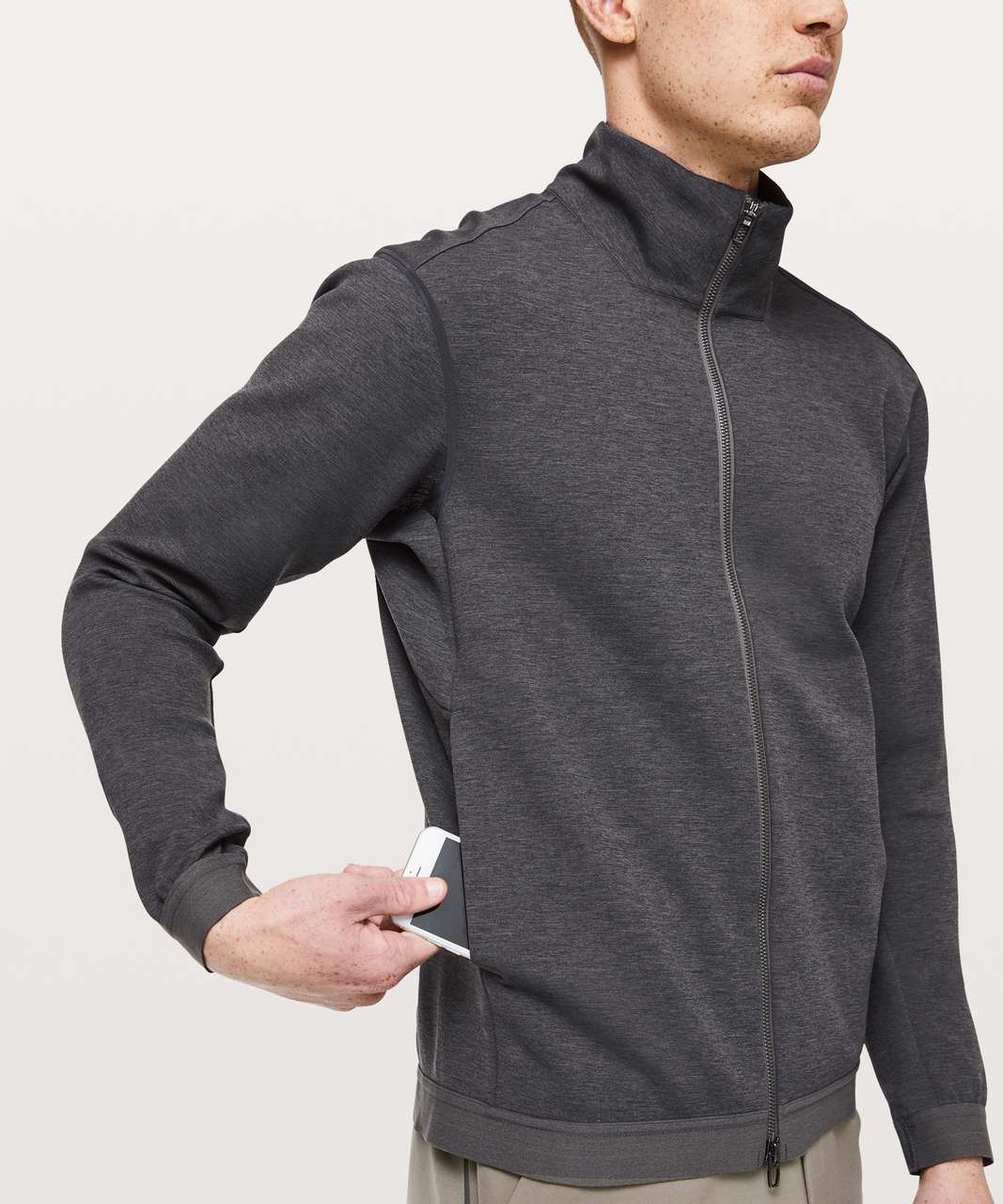 Lululemon Athletica Solid Gray Track Jacket Size 4 - 61% off