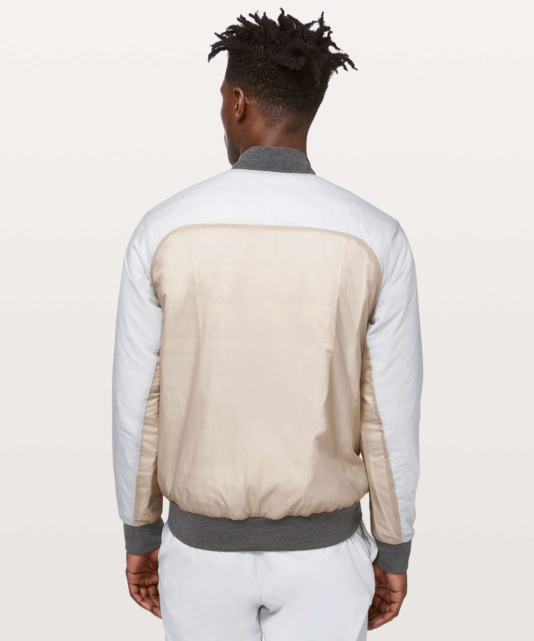 Lululemon Accedo Bomber *Reversible lululemon lab - White Tan / Vapor